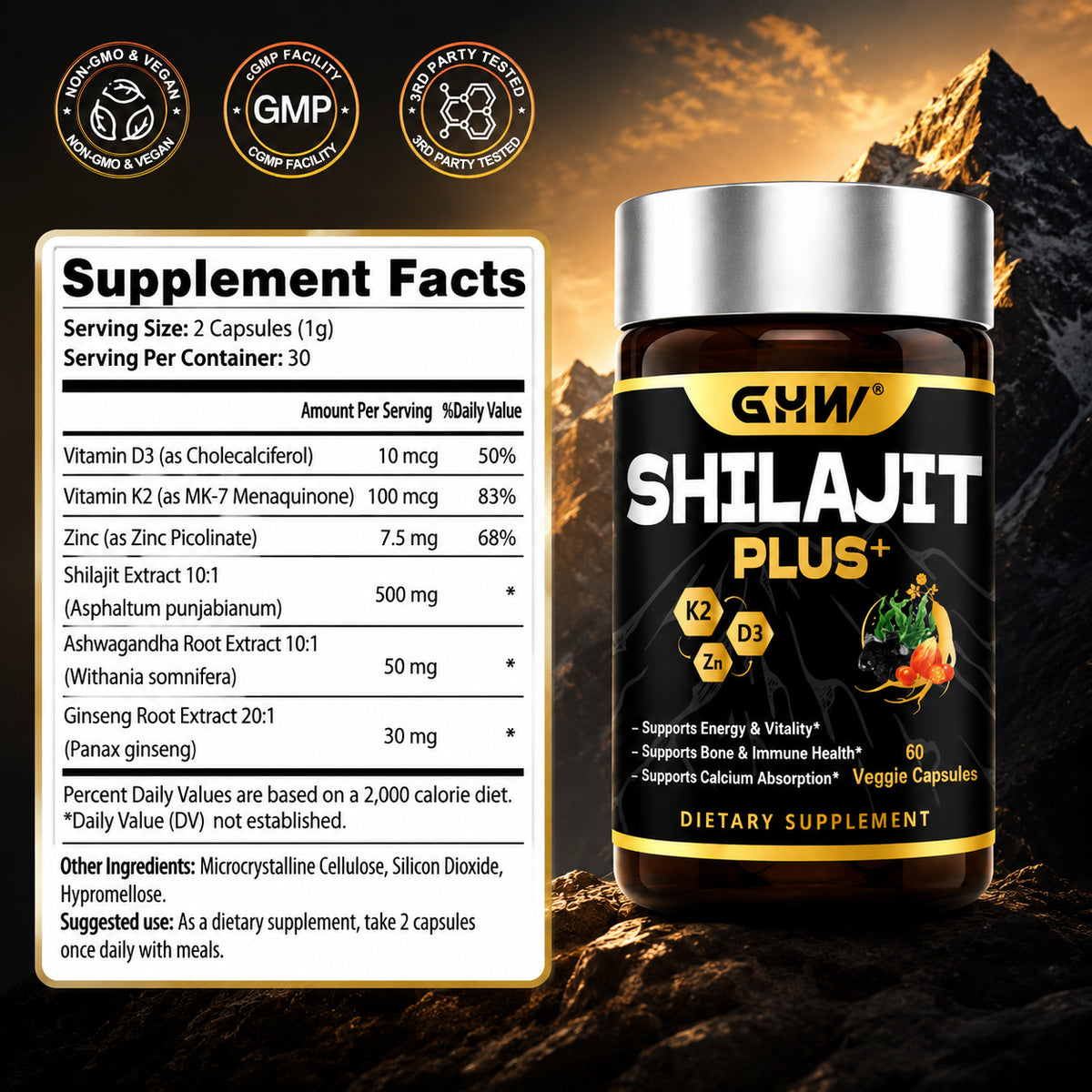 GYM Shilajit Plus+ Capsules